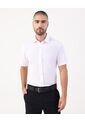Camisa Formal Manga Corta   Para Hombre Blanco Patprimo de Patprimo