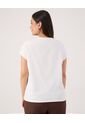 Camiseta Texturizada  Curvy  Para Mujer Blanco Patprimo de Patprimo