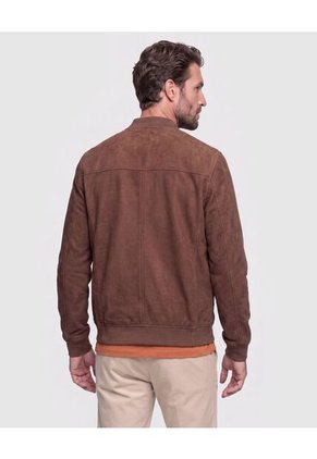 Chaqueta Tipo Bomber Para Hombre Café Patprimo