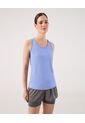 Camiseta Unicolor Deportiva   Para Mujer Azul Patprimo de Patprimo
