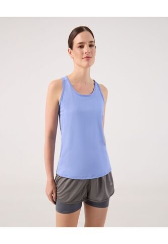 Camiseta Unicolor Deportiva   Para Mujer Azul Patprimo Patprimo