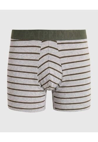 Bóxer Medio A Rayas  X1 Para Hombre Gris Patprimo Patprimo