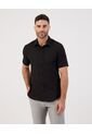 Camisa Casual De Manga Corta   Para Hombre Negro Patprimo de Patprimo