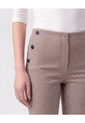 Leggings Con Botones Laterales Para Mujer Café Patprimo