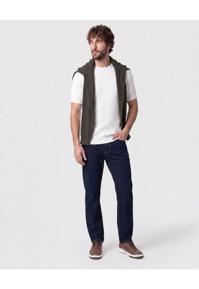 Jean Slim Fit Con Cinco Bolsillos   Para Hombre Azul Patprimo