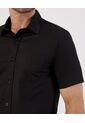 Camisa Casual De Manga Corta   Para Hombre Negro Patprimo de Patprimo