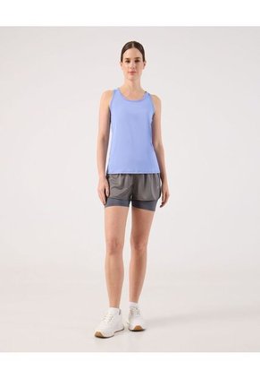 Camiseta Unicolor Deportiva Para Mujer Azul Patprimo