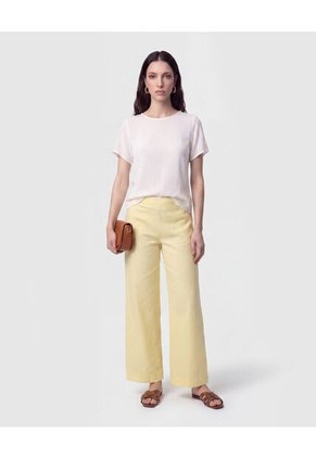 Blusa Cuello Redondo Caída Fluida   Para Mujer Rosa Patprimo