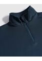 Buzo Unicolor Cuello Alto   Para Mujer Azul Patprimo de Patprimo