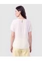 Blusa Cuello Redondo Caída Fluida   Para Mujer Rosa Patprimo de Patprimo