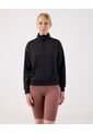 Buzo Unicolor Cuello Alto   Para Mujer Negro Patprimo de Patprimo