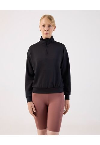Buzo Unicolor Cuello Alto   Para Mujer Negro Patprimo Patprimo