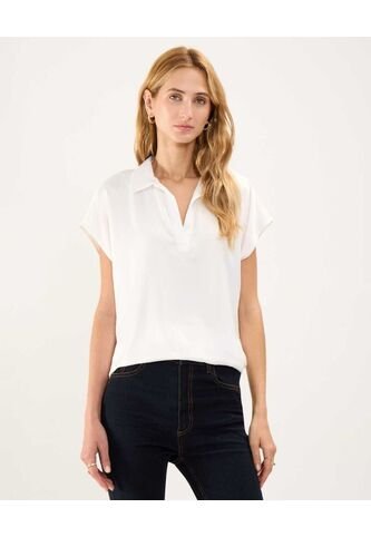 .Blusa Para Mujer M/C Patprimo En Color Blanco #30123386 Patprimo