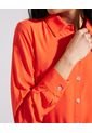 Camisa Para Mujer Manga Larga Color Naranja Marca Patprimo #30010543 de Patprimo
