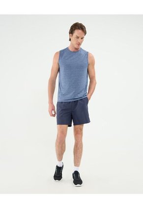 Camiseta Deportiva Jaspeada Para Hombre Azul Patprimo