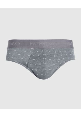 Bóxer Corto Estampado X1 Para Hombre Gris Patprimo Patprimo
