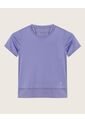 Camiseta Con Detalle De Tul Para Niña  Infantil Niña Azul Patprimo de Patprimo