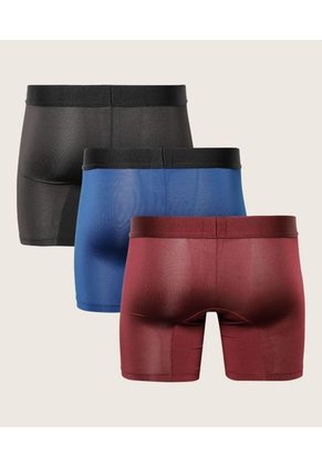 Pantaloncillo X3 Para Hombre Boxer Filete Medio Color Rojo Marca Patprimo #44000448