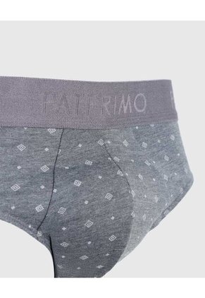 Bóxer Corto Estampado X1 Para Hombre Gris Patprimo