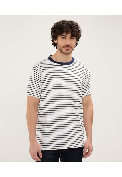 Camiseta Para Hombre Manga Corta Color Crema Marca Patprimo #44090892