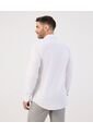 Camisa Formal De Manga Larga   Para Hombre Blanco Patprimo de Patprimo
