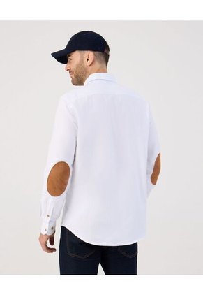 Camisa  Para Hombre Manga Larga Con Bolsillo Cuello B Color Blanco Marca Patprimo #44017334