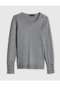 Saco Para Mujer Cuello Redondo Color Gris  Marca Patprimo #30330586 de Patprimo