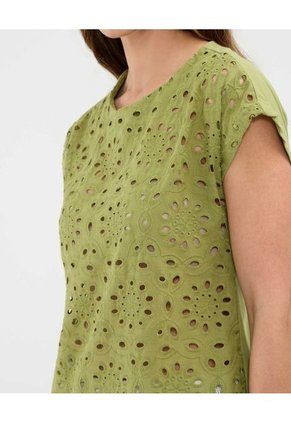 Blusa Para Mujer Manga Corta Color Verde Marca Patprimo #30123537