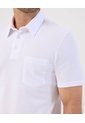 Polo Con Bolsillo   Para Hombre Blanco Patprimo de Patprimo