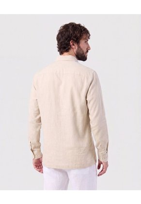 Guayabera Premium Con Alforzas   Para Hombre Café Patprimo