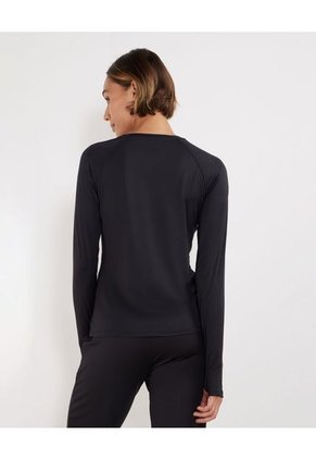 Camiseta Para Mujer Manga Larga Cuello Redondo Color Negro Marca Patprimo #30093438