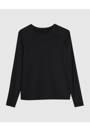 Camiseta Para Mujer Manga Larga Cuello Redondo Color Negro Marca Patprimo #30093438