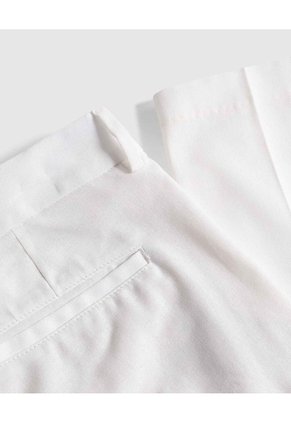 Pantalón Casual Corte Ajustado   Para Hombre Blanco Patprimo