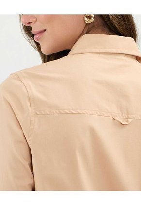 Camisa Para Mujer Manga Larga Color Café Marca Patprimo #30010688