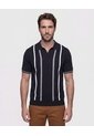 Polo Con Cuello V   Para Hombre Azul Patprimo de Patprimo