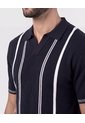 Polo Con Cuello V   Para Hombre Azul Patprimo de Patprimo