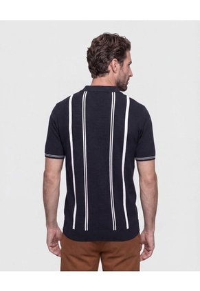 Polo Con Cuello V   Para Hombre Azul Patprimo