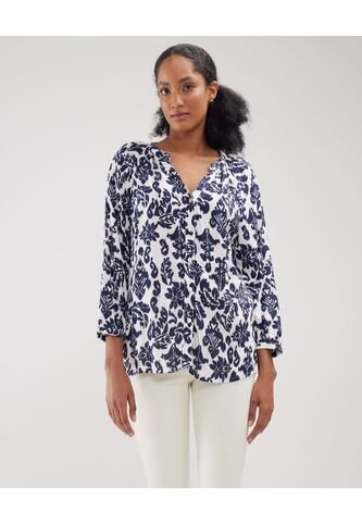 Blusa Para Mujer Manga 3/4 Color Azul  Marca Patprimo #30123271 Patprimo