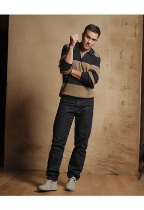Jeans De Corte Recto   Para Hombre Azul Patprimo