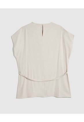 Blusa Para Mujer Manga Corta Color Crema Marca Patprimo #14121404