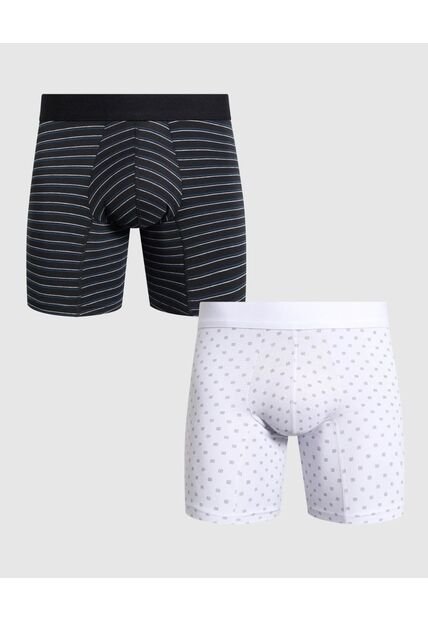 Boxer X2 Para Hombre Fleat Seamer Medio Color Negro Marca Patprimo #44000531