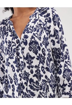 Blusa Para Mujer Manga 3/4 Color Azul  Marca Patprimo #30123271