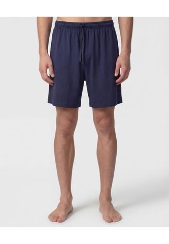 Pijama Unicolor Con Cuello Camisero   Para Hombre Azul Patprimo Patprimo