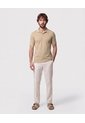Polo Con Cuello Sin Botones   Para Hombre Beige Patprimo de Patprimo