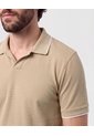 Polo Con Cuello Sin Botones   Para Hombre Beige Patprimo de Patprimo