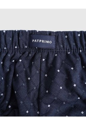 Boxer Corto Estampado X1 Para Hombre Azul Patprimo