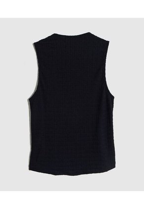 Chaleco  Para Mujer Punto Color Negro Marca Patprimo #30250047