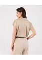 Blusa  Para Mujer Manga Corta Color Café Marca Patprimo #30127768 de Patprimo