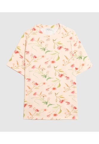 Camiseta  Para Mujer Manga Corta Moda Color Crema Marca Patprimo #14098041 Patprimo
