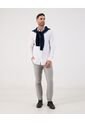 Camisa  Para Hombre Manga Larga Sin Bolsillo Cuello I Color Blanco Marca Patprimo #44017342 de Patprimo